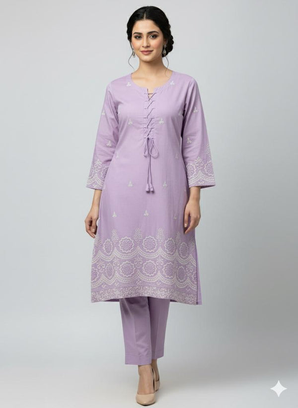 WINTER COTTON ELEGANT TUSSEL STYLE 2-PC DESIGN