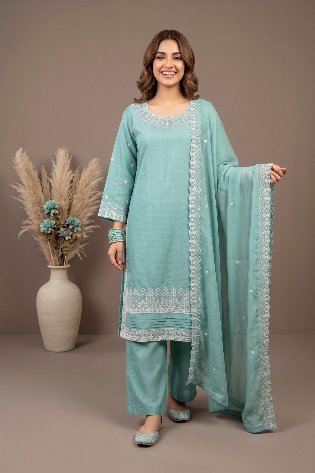 Affordable Luxury Pret Wear Collection: 3-Pcs Cotton