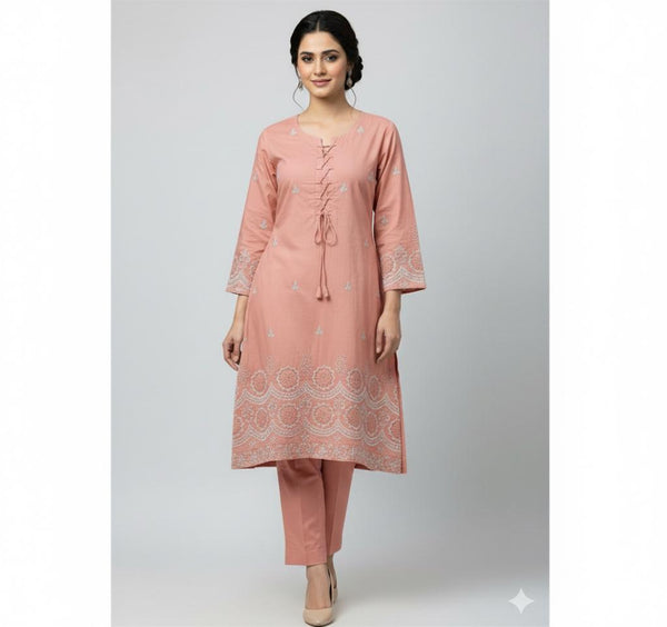 WINTER COTTON ELEGANT TUSSEL STYLE 2-PC DESIGN