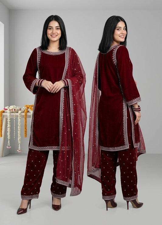 Meher Velvet 3-Piece