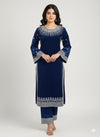 Fantastic Velvet Embroidered 2-Piece Suit