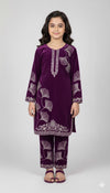 WINTER FESTIVE VELVET EMBROIDERED OUTFIT FOR GIRLS – WHOLESALE ONLY