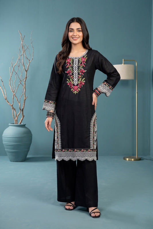Pehnavaa Premium Embroidered 3-Piece Lawn Suit With Chiffon Embroidery Dupatta