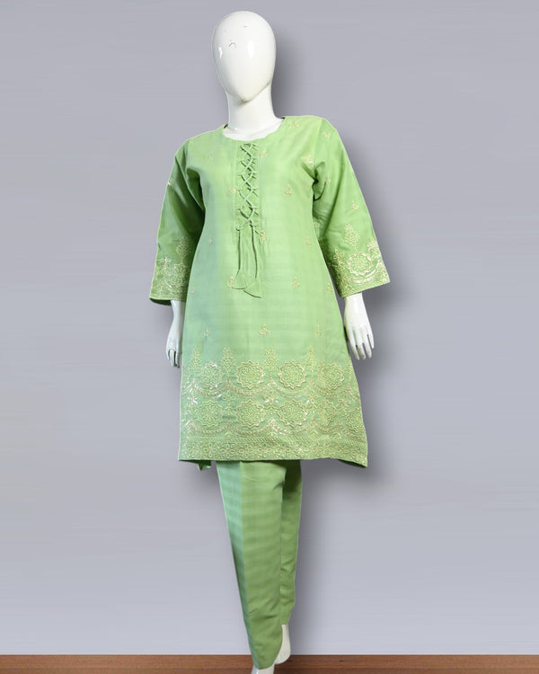 2 PC SITARI EMBROIDED WORK and FRONT DESIGN