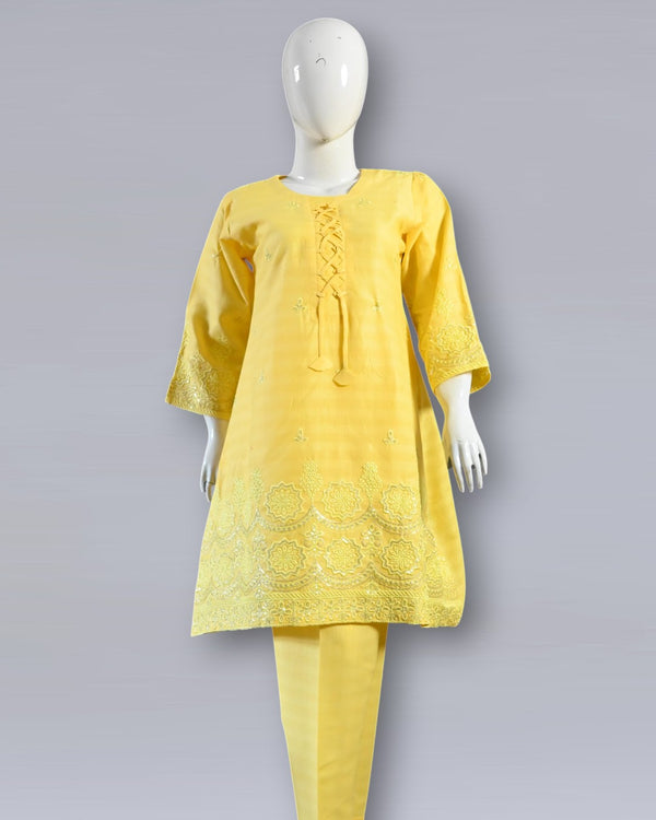 2 PC SITARI EMBROIDED WORK and FRONT DESIGN