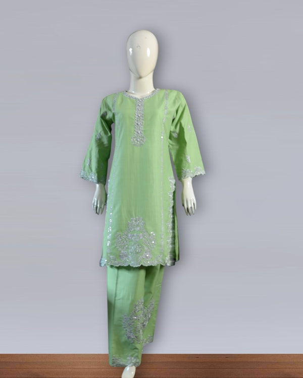 2 PC SILVER TILLA WORK FRONT PLUS TROUSER