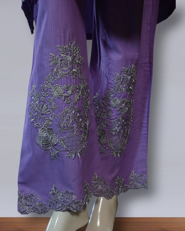 2 PC OUTFIT SILVER TILLA WORK FRONT PLUS TROUSER