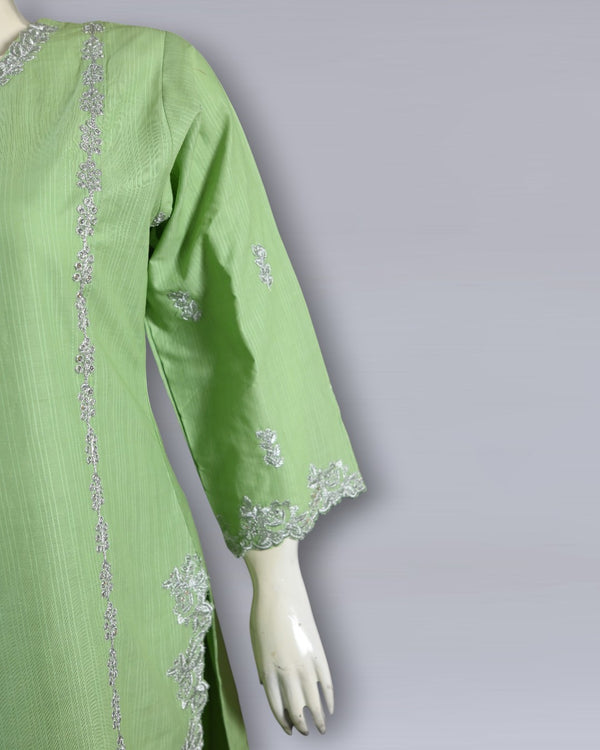 2 PC SILVER TILLA WORK FRONT PLUS TROUSER