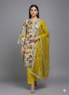 FANCY PRINTED 3PC SHEESHA SILK DRESS EMBROIDERY CHIFFON DUPATTA PLAIN SILK TROUSER