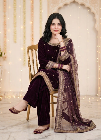 The Regal Velvet Heirloom 3-Pcs