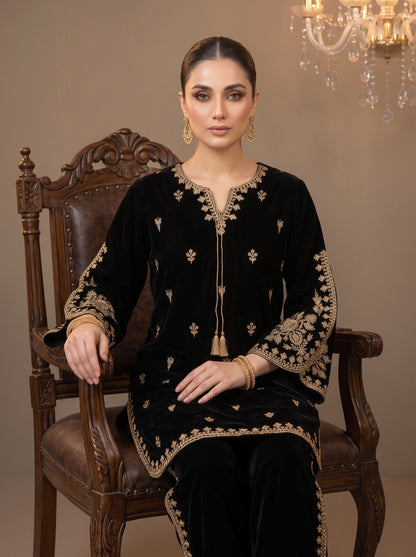 Sahar Velvet Tilla 2-Piece
