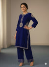 NEW GOLDEN TILLA WORK STITCHED 2PC VELVET DRESS