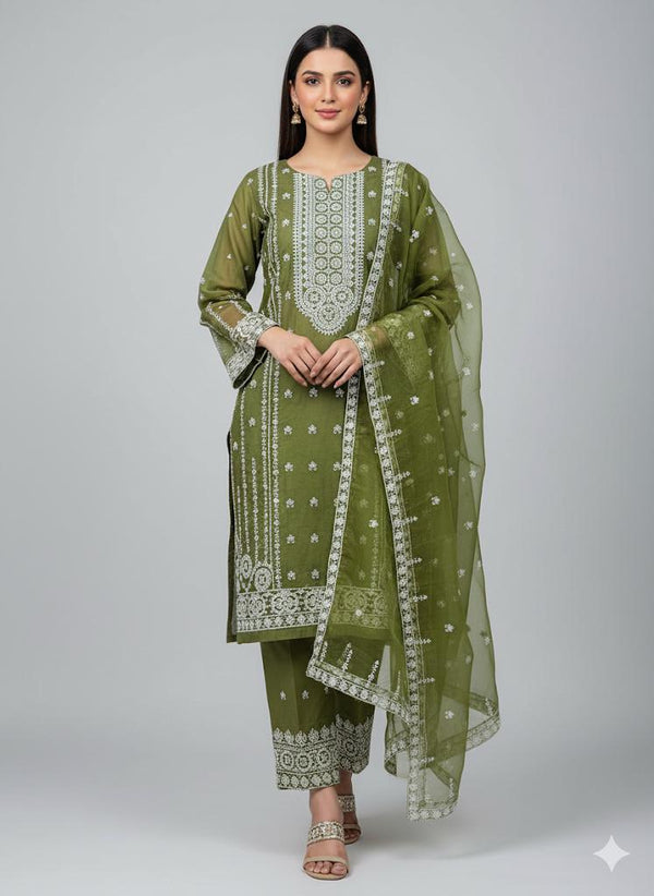 The Sapphire Luxury Organza Ensemble 3 Piece outfits