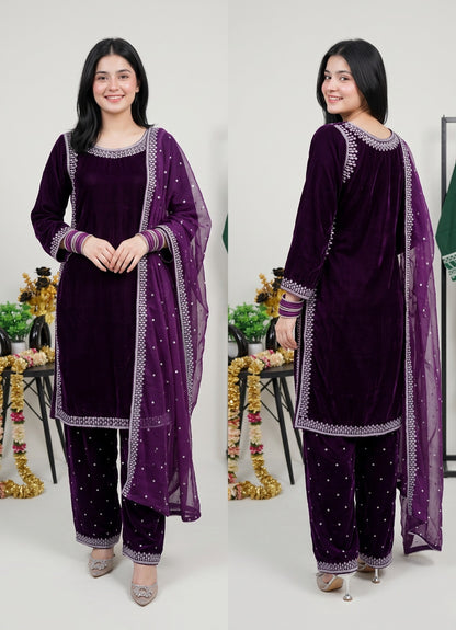 Meher Velvet 3-Piece