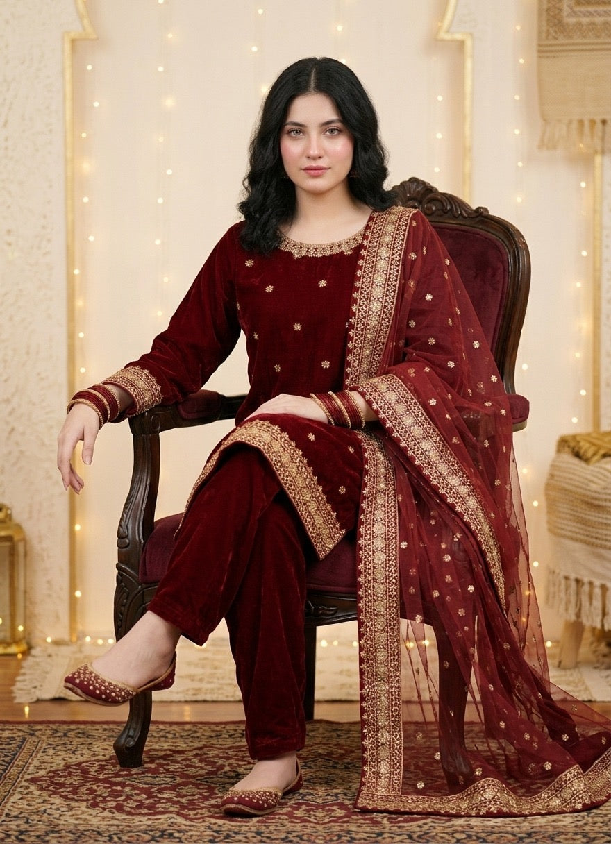 The Regal Velvet Heirloom 3-Pcs
