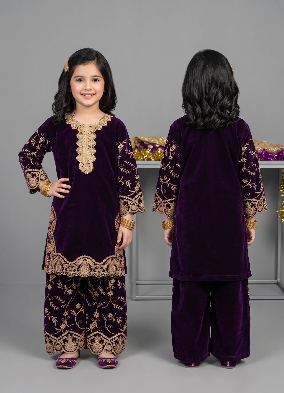 Kids All-Over Velvet 2-pcs