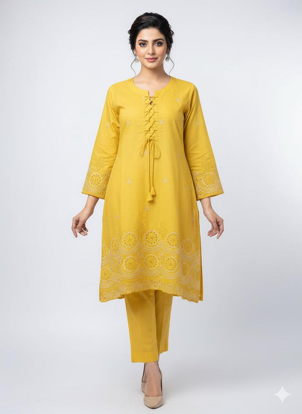 WINTER COTTON ELEGANT TUSSEL STYLE 2-PC DESIGN