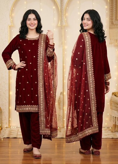 The Regal Velvet Heirloom 3-Pcs