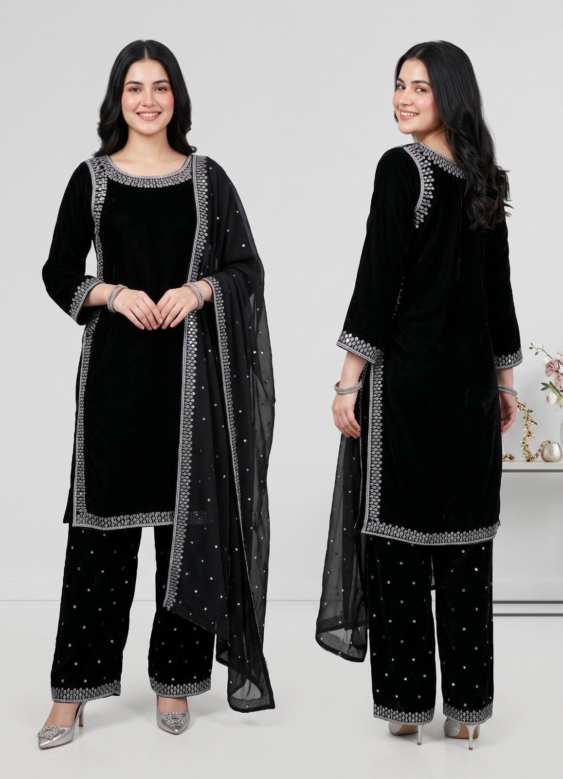 Meher Velvet 3-Piece