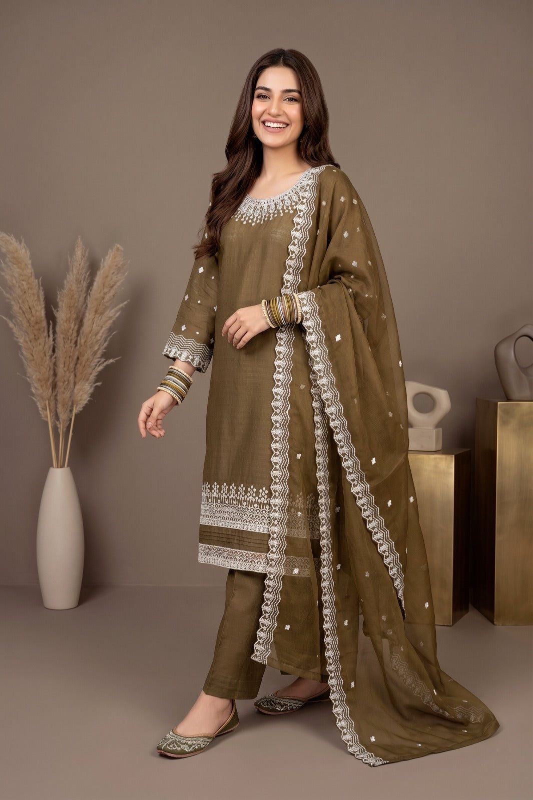 Affordable Luxury Pret Wear Collection: 3-Pcs Cotton