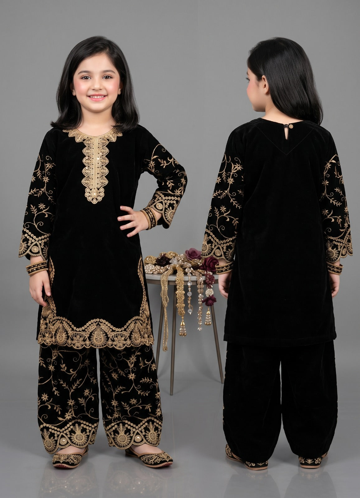 Kids All-Over Velvet 2-pcs