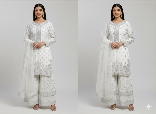 FANCY STITCHED GARARA STYLE 3-PC SUIT