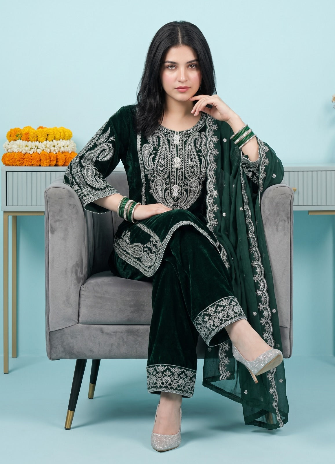 Regal Velvet 3-Piece