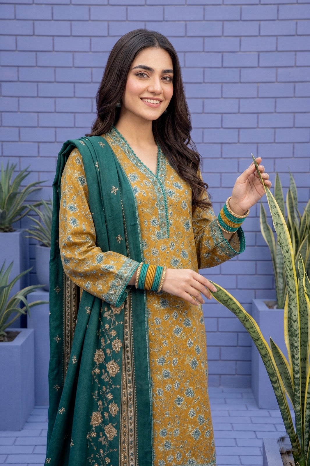 Premium Summer Printed Lawn 3-Piece Suit (Shirt, Trouser & Dupatta) | All Sizes Available | Pehnavaa Store