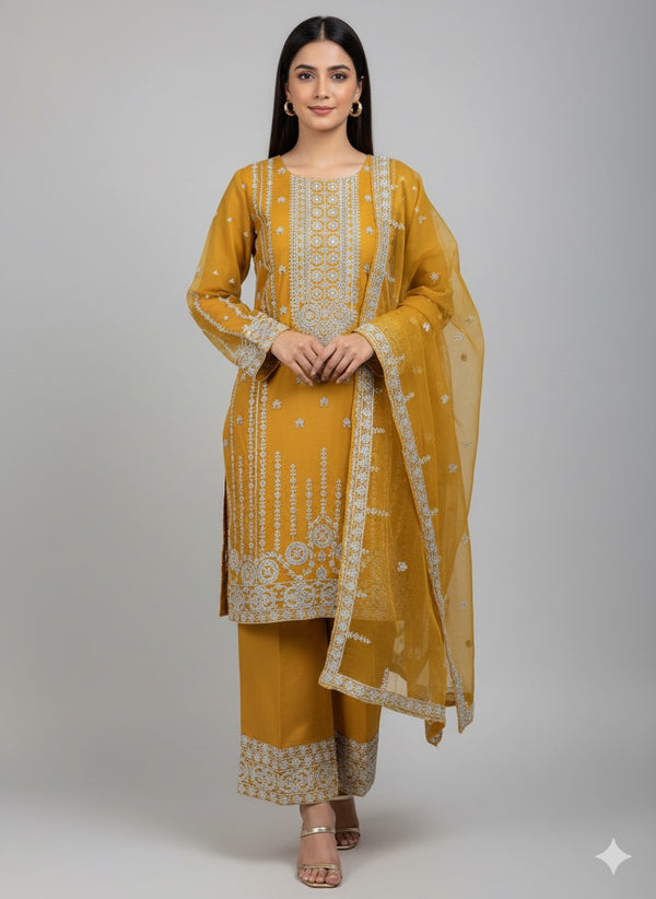 The Sapphire Luxury Organza Ensemble 3 Piece outfits