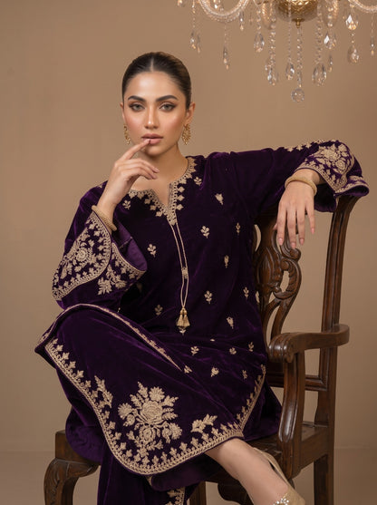 Sahar Velvet Tilla 2-Piece