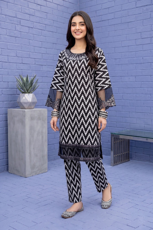 Premium Summer Printed Lawn 3-Piece Suit (Shirt, Trouser & Dupatta) | Zig Zag Style | Pehnavaa Store