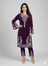 New Stunning Winter Stitched Velvet Embroidered 2-Piece Suits