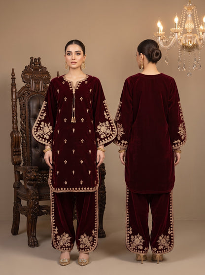 Sahar Velvet Tilla 2-Piece
