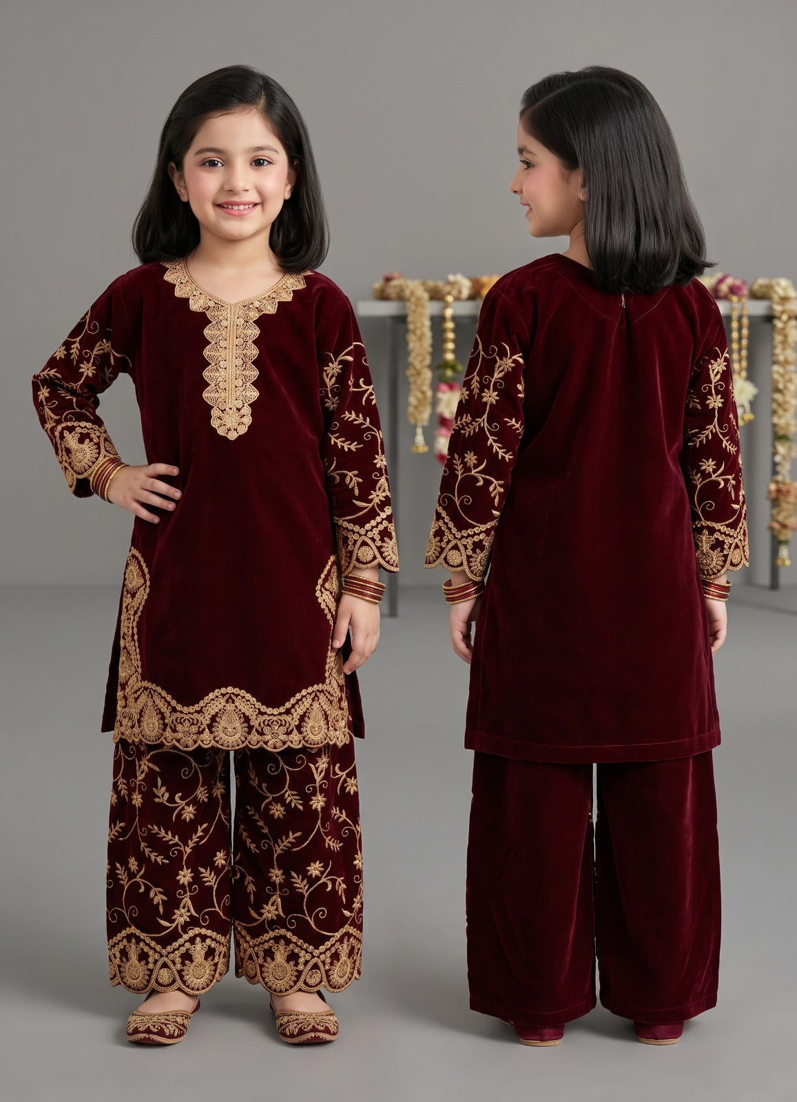 Kids All-Over Velvet 2-pcs