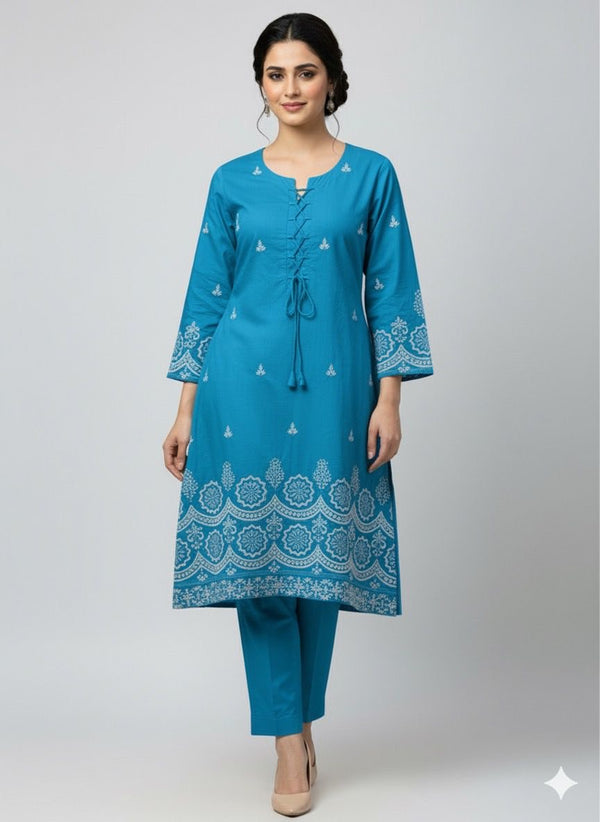 WINTER COTTON ELEGANT TUSSEL STYLE 2-PC DESIGN