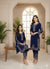 LUXURY ROYAL BLUE VELVET EMBROIDERED 2-PIECE SUIT – WINTER FESTIVE COLLECTION