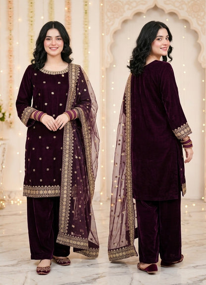The Regal Velvet Heirloom 3-Pcs