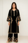 New Latest Winter Velvet Embroidered 2-Piece Suits
