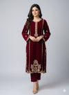 New Luxury Velvet motif Embroidered 2-Piece Suits