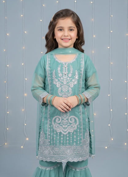 ✨ Elegant Chiffon Embroidered Kids Dress | Perfect for Your Little Princess 👑💖 ✨