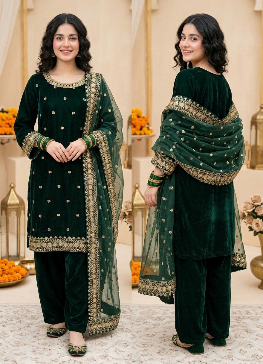 The Regal Velvet Heirloom 3-Pcs