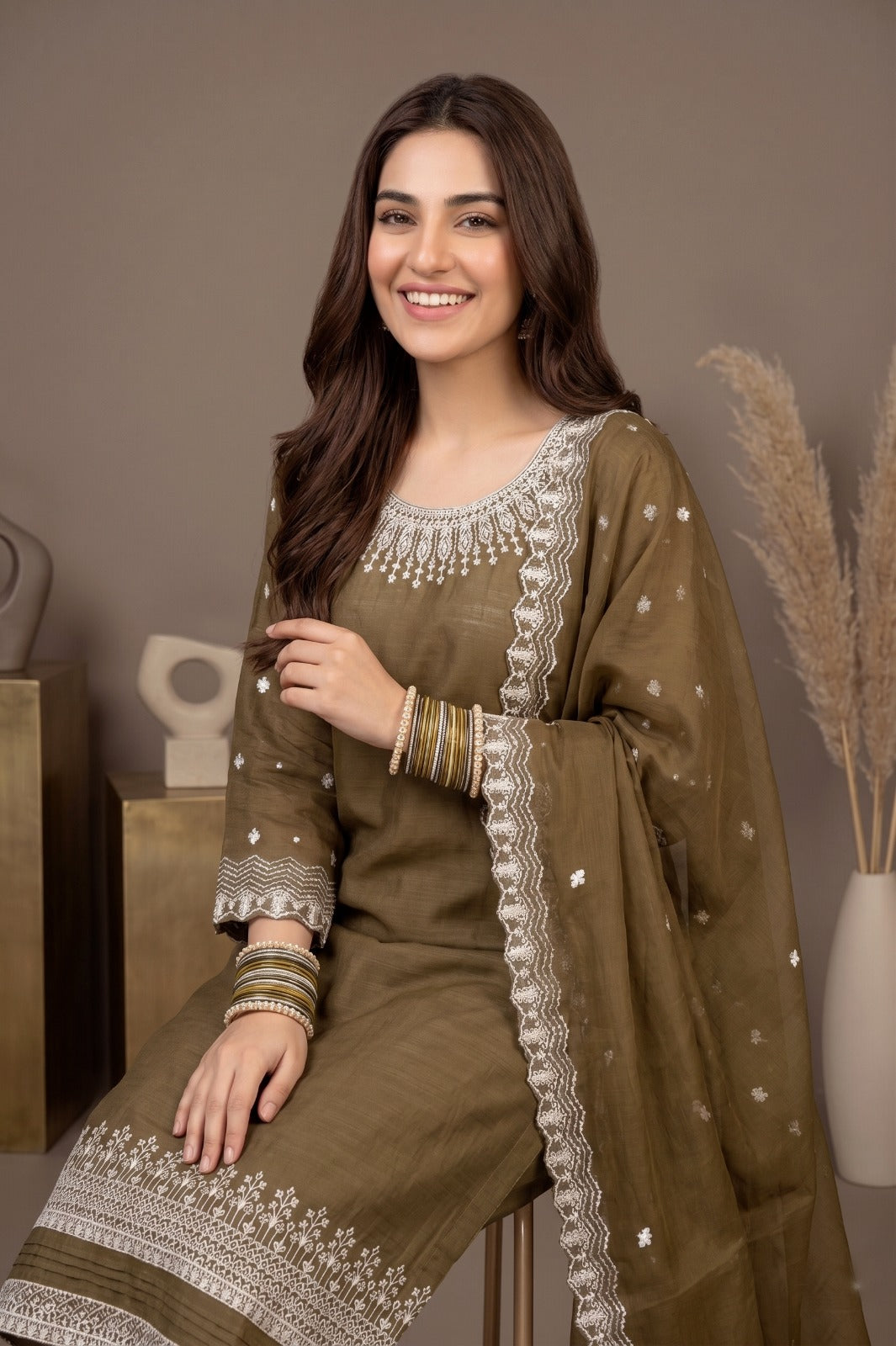 Affordable Luxury Pret Wear Collection: 3-Pcs Cotton