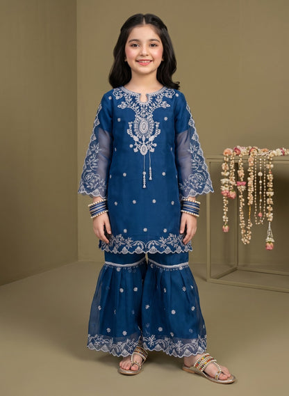 Chiffon cutwork Style Suit 3-Pcs