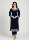Fantastic Velvet Embroidered 2-Piece Suit