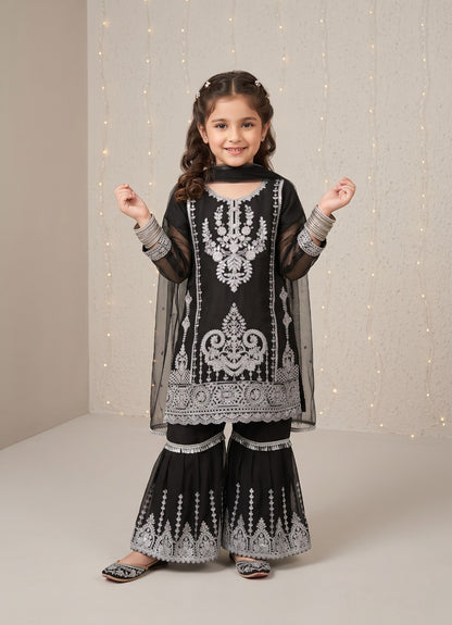 ✨ Elegant Chiffon Embroidered Kids Dress | Perfect for Your Little Princess 👑💖 ✨