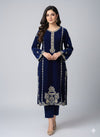 New Luxury Velvet motif Embroidered 2-Piece Suits