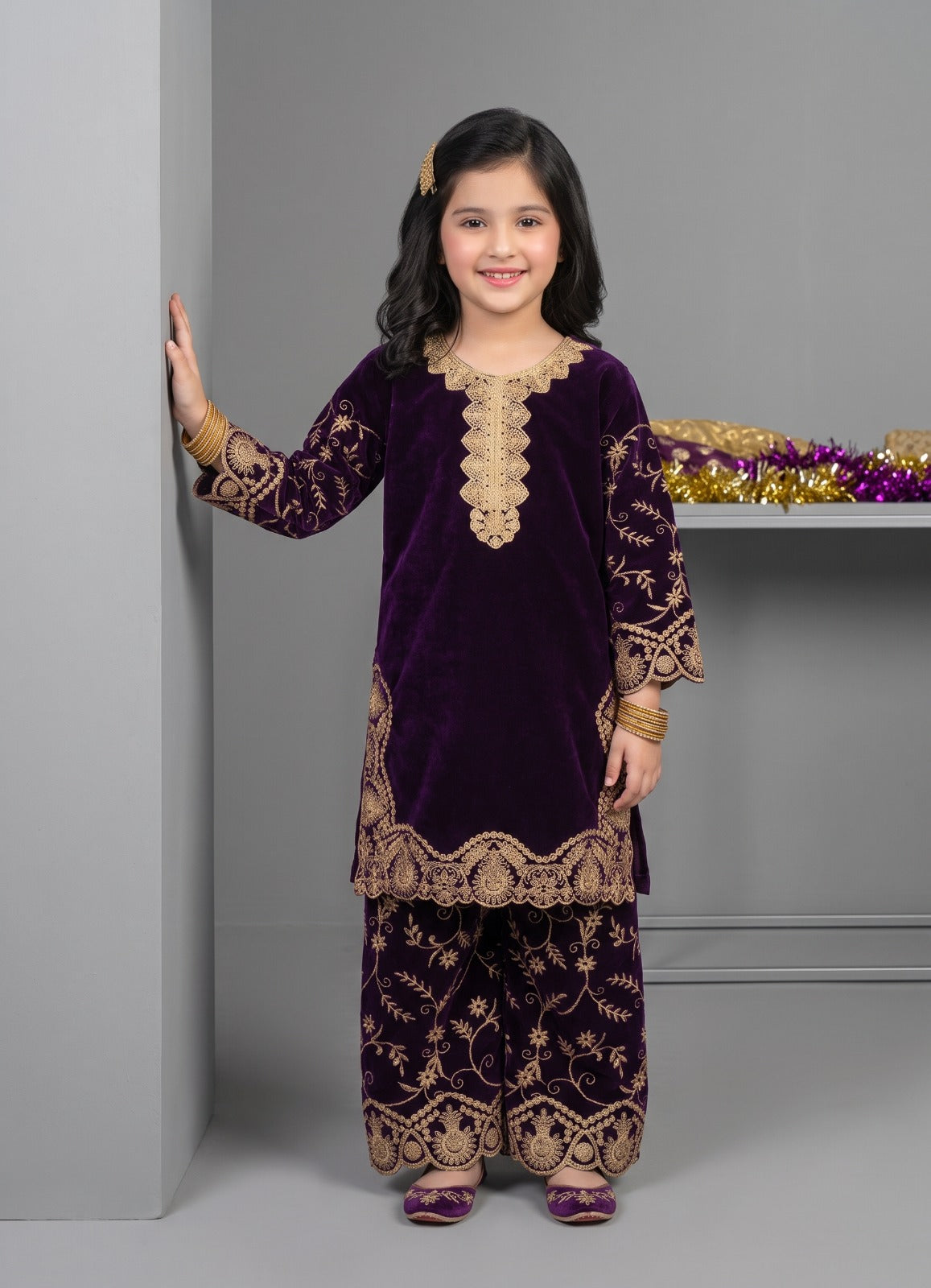 Kids All-Over Velvet 2-pcs