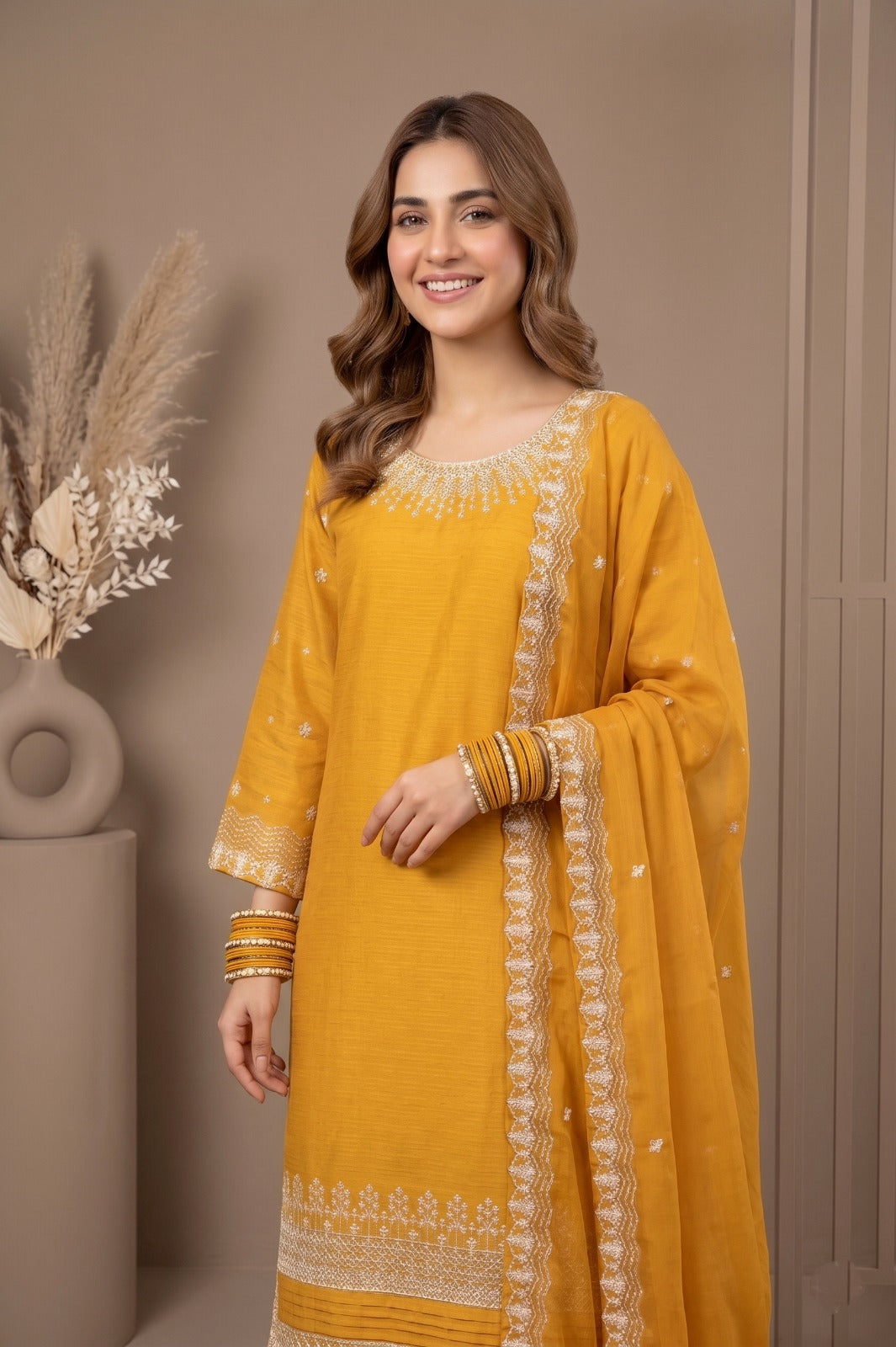 Affordable Luxury Pret Wear Collection: 3-Pcs Cotton