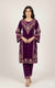 New winter Velvet Embroidered 2-Piece Suits