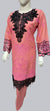 Pink Ladies suit with black Embroidery